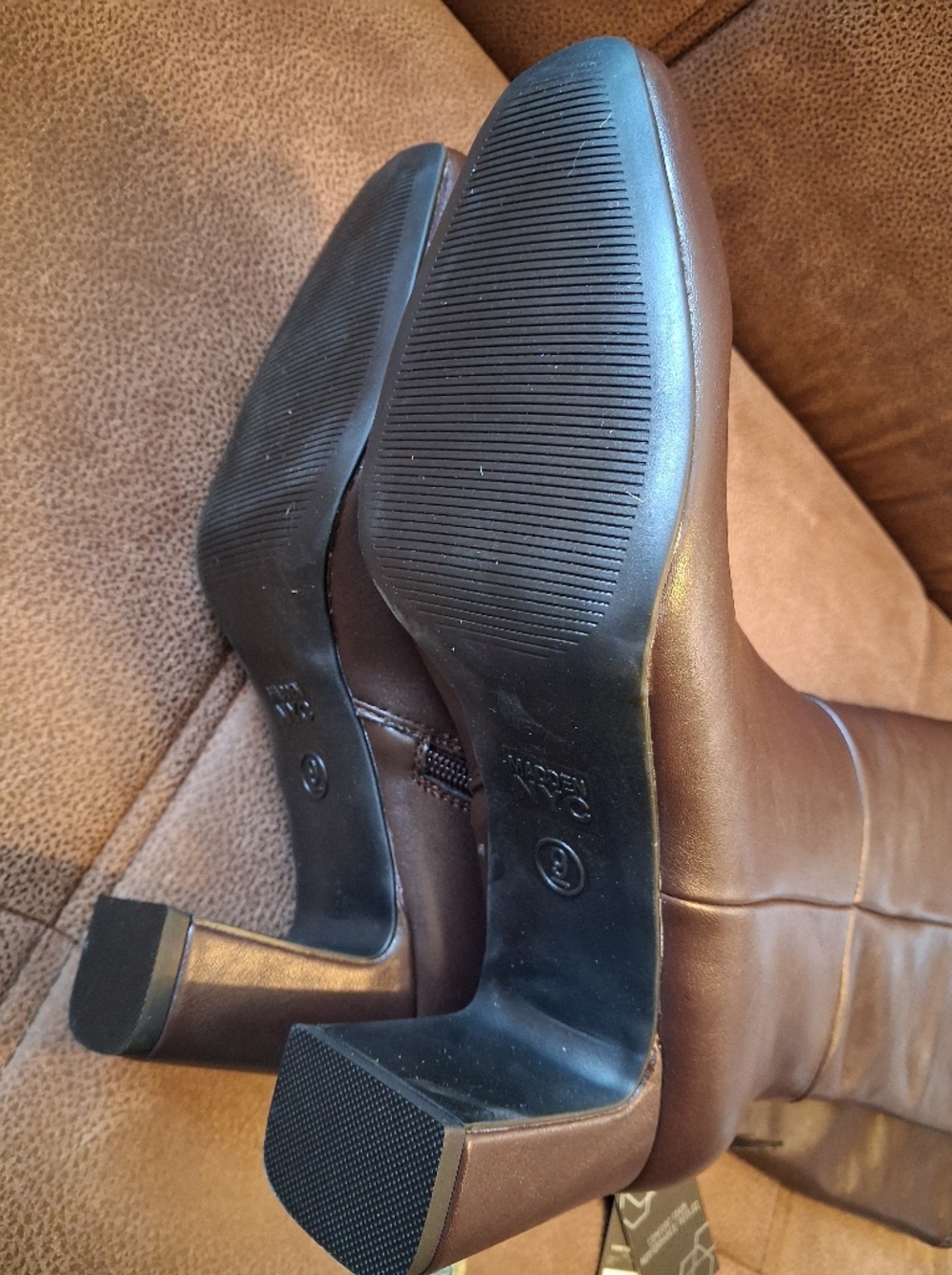 Madden NYC Classic Tall Brown Women's Heeled Dress Boots Size 9 - Picture 5 of 8